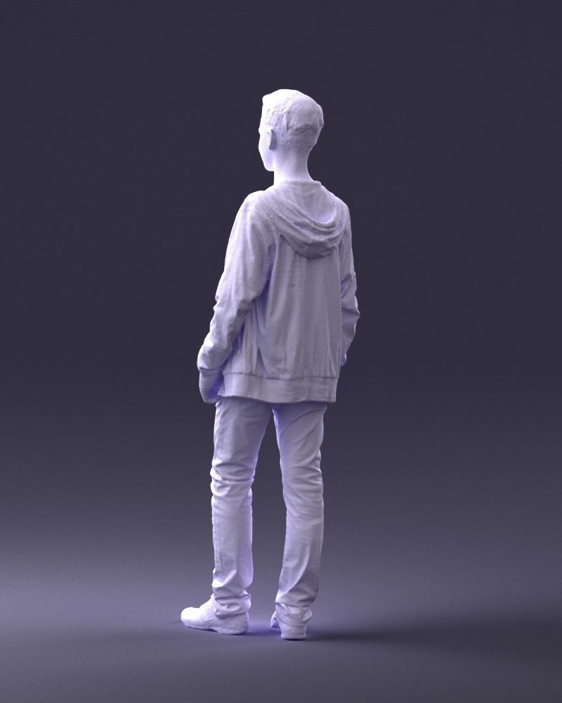 Boy in colorful clothes 0069 3D model_22