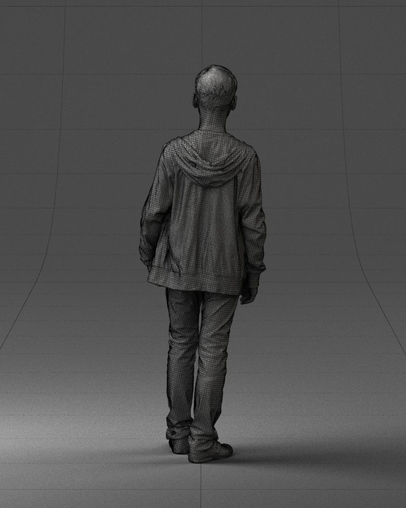 Boy in colorful clothes 0069 3D model_20