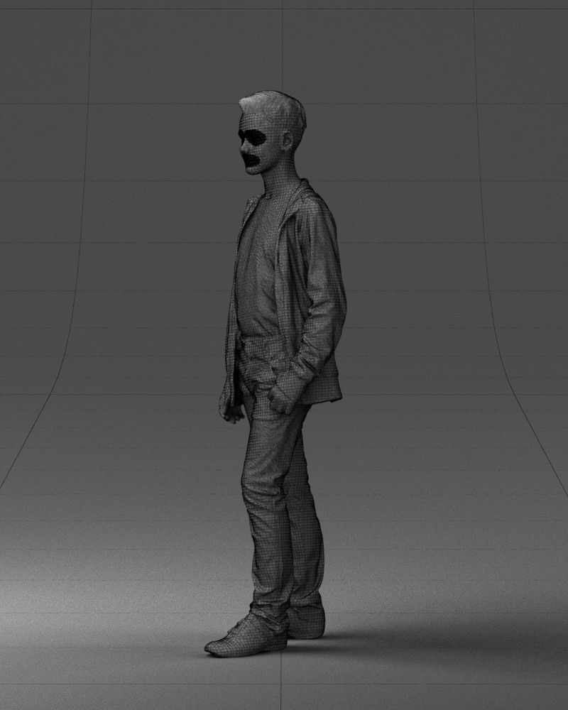 Boy in colorful clothes 0069 3D model_29