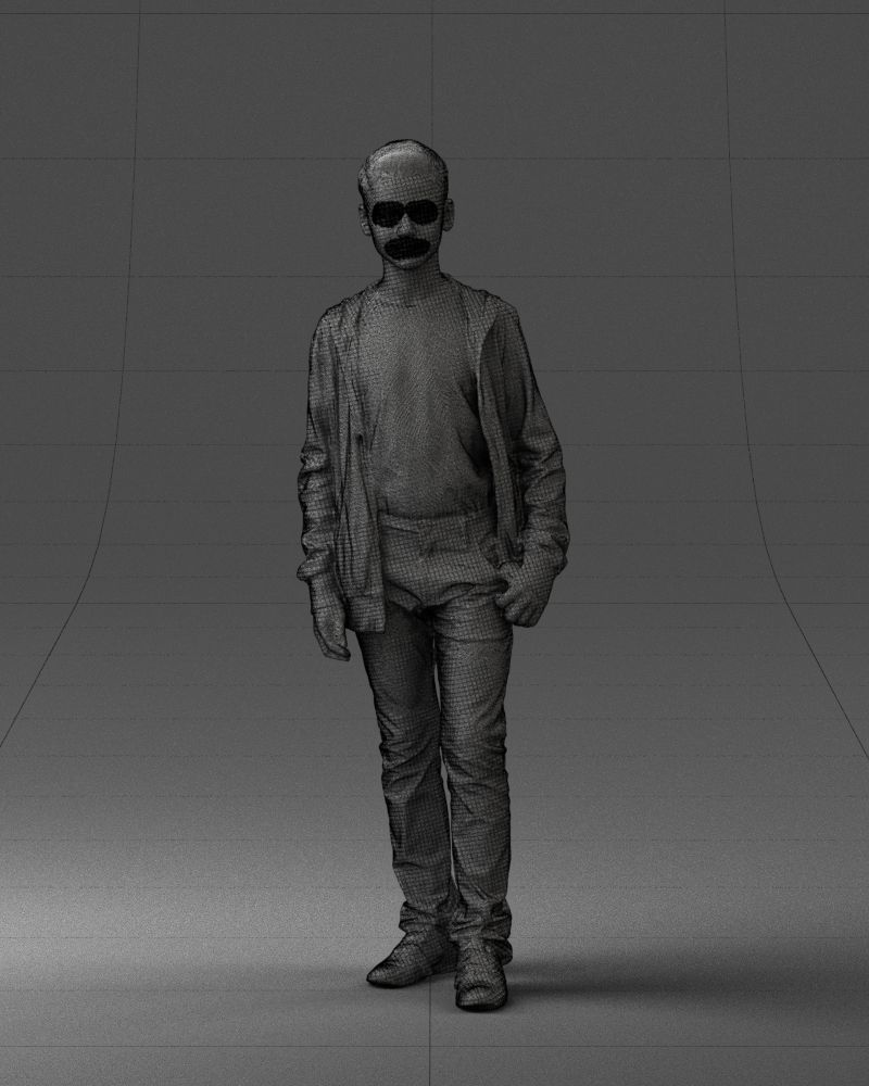 Boy in colorful clothes 0069 3D model_2