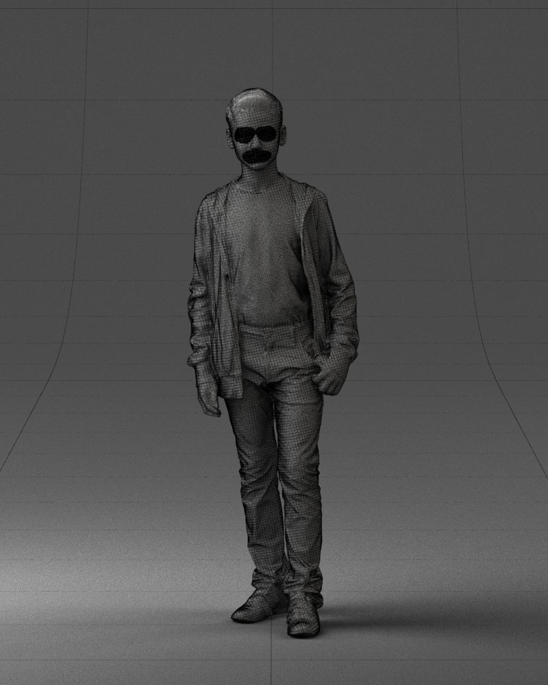 Boy in colorful clothes 0069 3D model_38