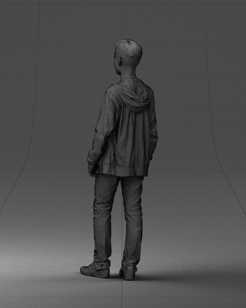 Boy in colorful clothes 0069 3D model_23