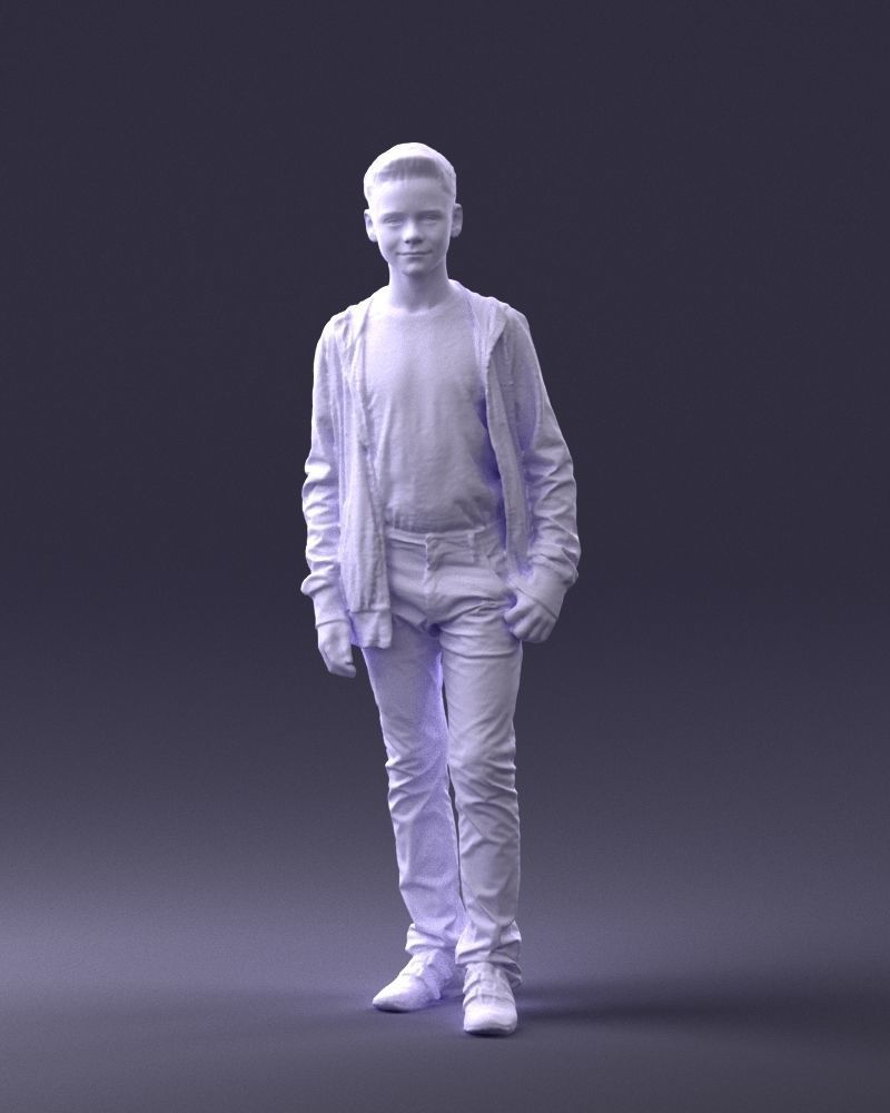 Boy in colorful clothes 0069 3D model_37