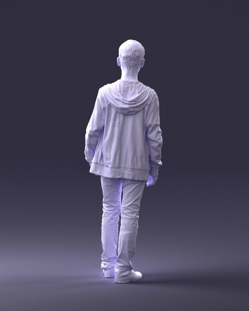 Boy in colorful clothes 0069 3D model_19