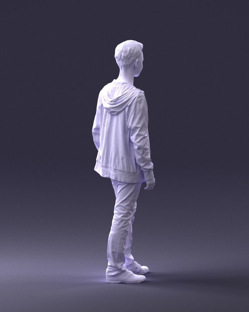 Boy in colorful clothes 0069 3D model_16