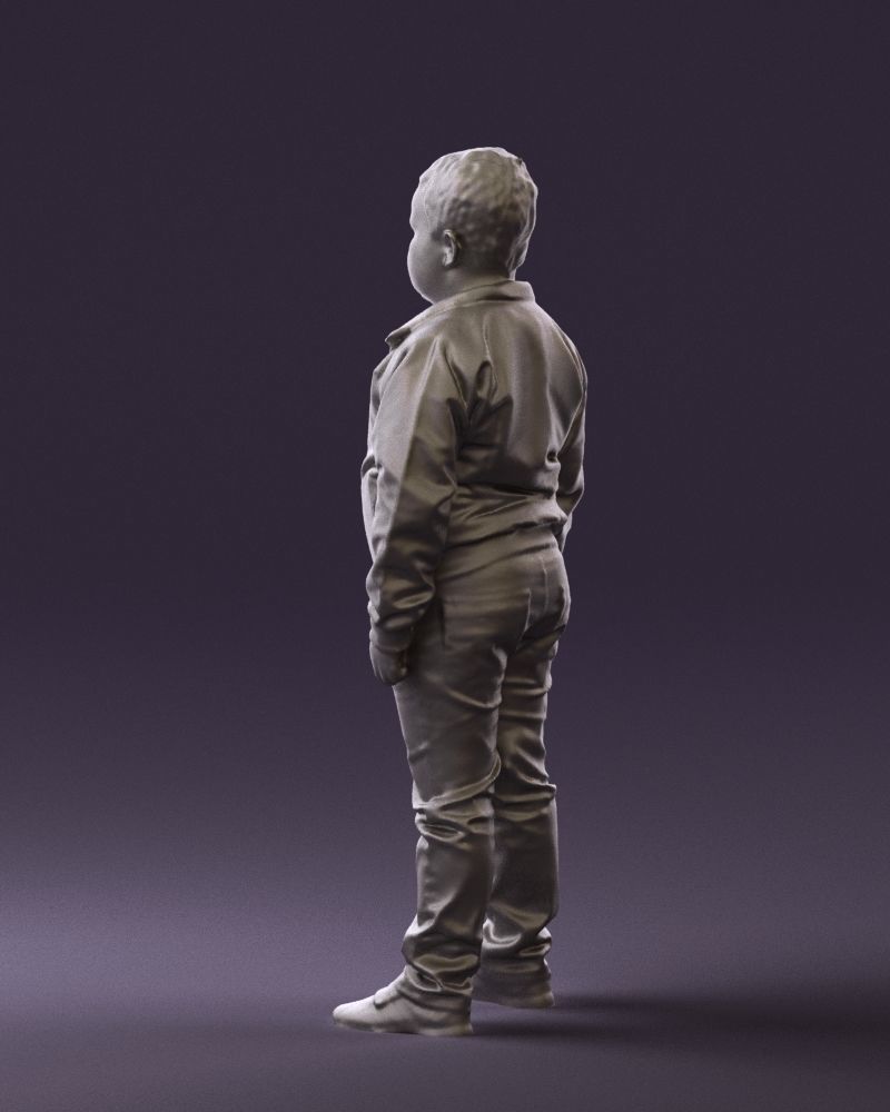 Boy in hot wheels jacket 0630 3D Print Ready 3D print model_22