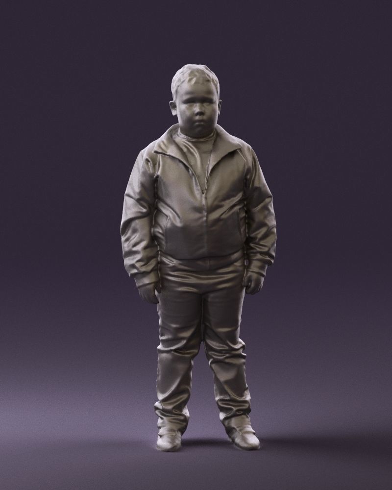 Boy in hot wheels jacket 0630 3D Print Ready 3D print model_34
