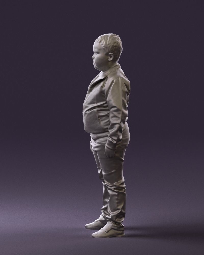 Boy in hot wheels jacket 0630 3D Print Ready 3D print model_25