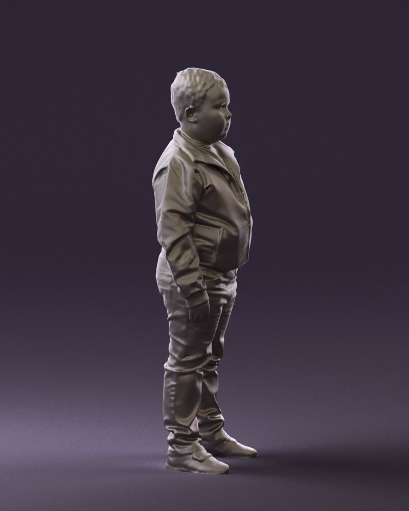 Boy in hot wheels jacket 0630 3D Print Ready 3D print model_10
