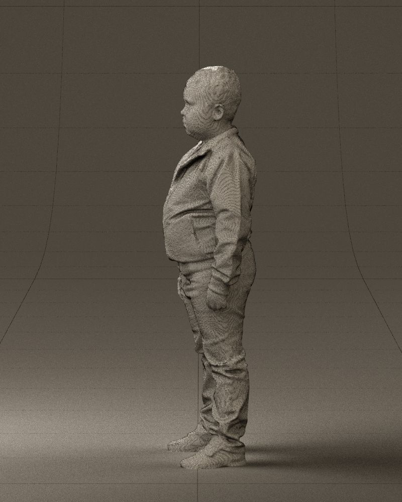 Boy in hot wheels jacket 0630 3D Print Ready 3D print model_26