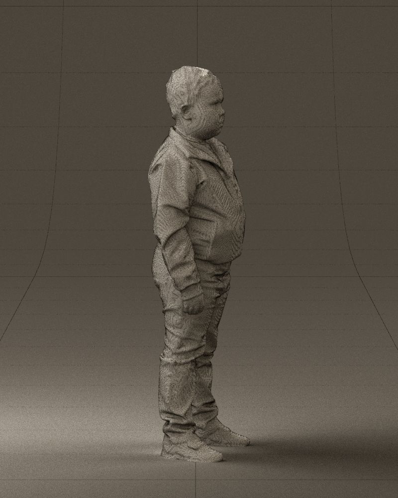 Boy in hot wheels jacket 0630 3D Print Ready 3D print model_11