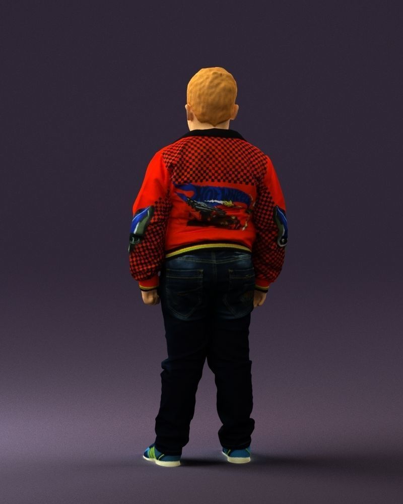 Boy in hot wheels jacket 0630 3D Print Ready 3D print model_18