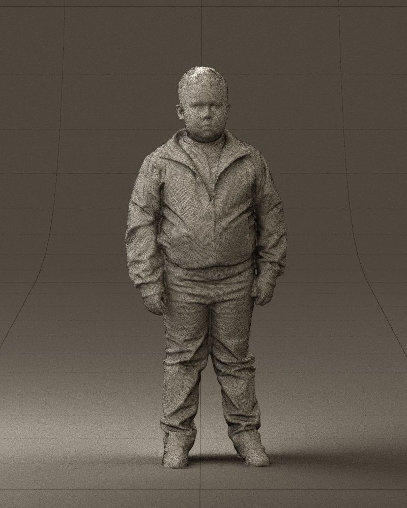 Boy in hot wheels jacket 0630 3D Print Ready 3D print model_35