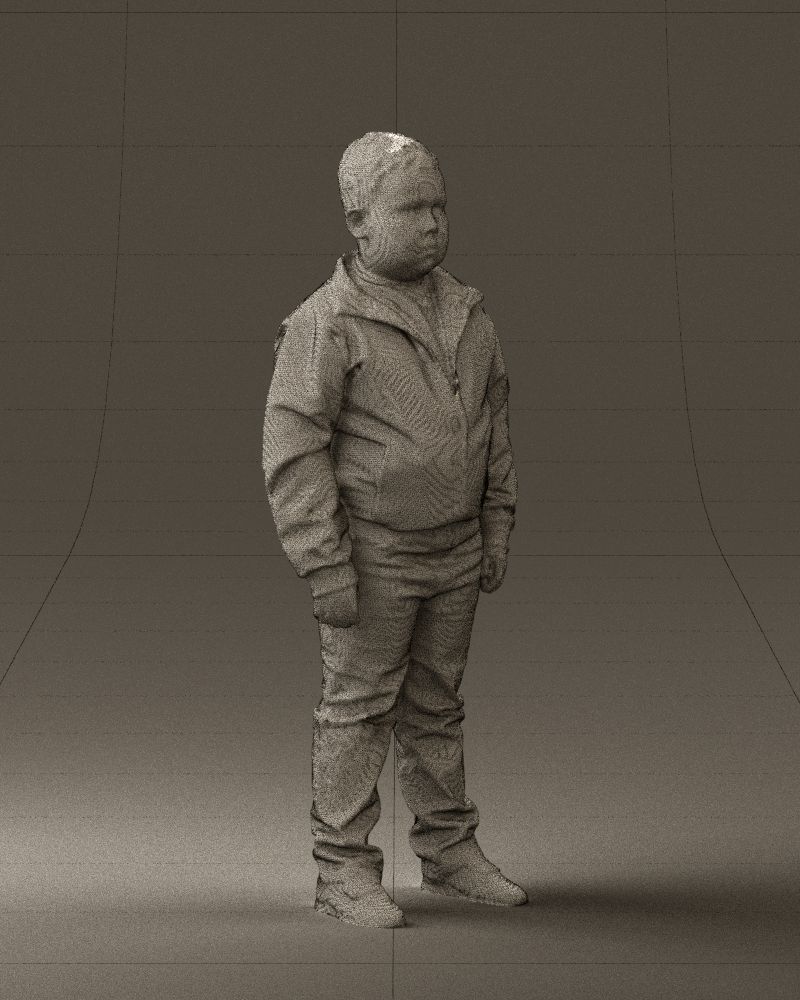 Boy in hot wheels jacket 0630 3D Print Ready 3D print model_8