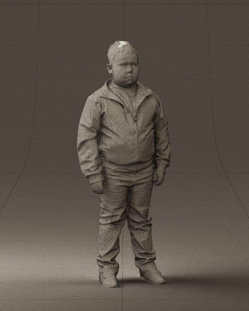 Boy in hot wheels jacket 0630 3D Print Ready 3D print model_5