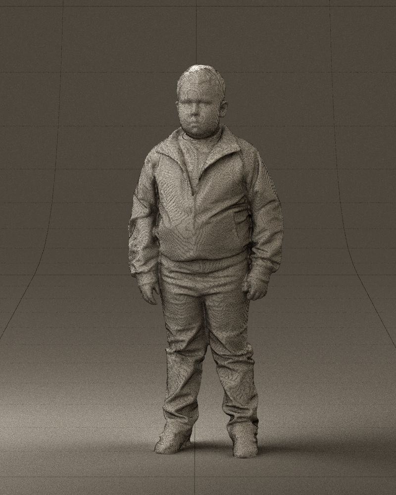 Boy in hot wheels jacket 0630 3D Print Ready 3D print model_32