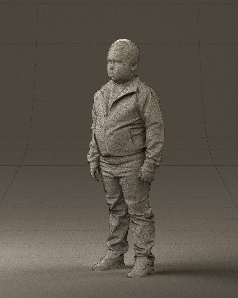Boy in hot wheels jacket 0630 3D Print Ready 3D print model_29