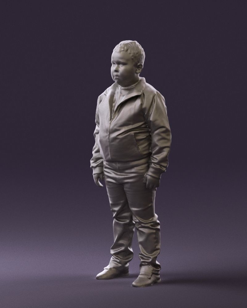 Boy in hot wheels jacket 0630 3D Print Ready 3D print model_28