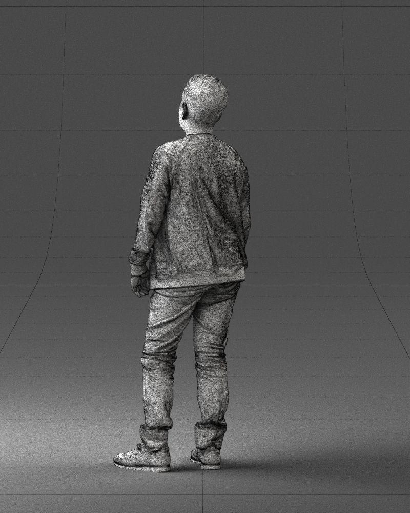 Boy in jeans and sweater 0471 3D model_17