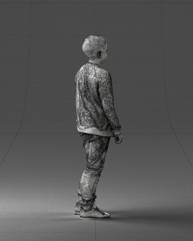 Boy in jeans and sweater 0471 3D model_26