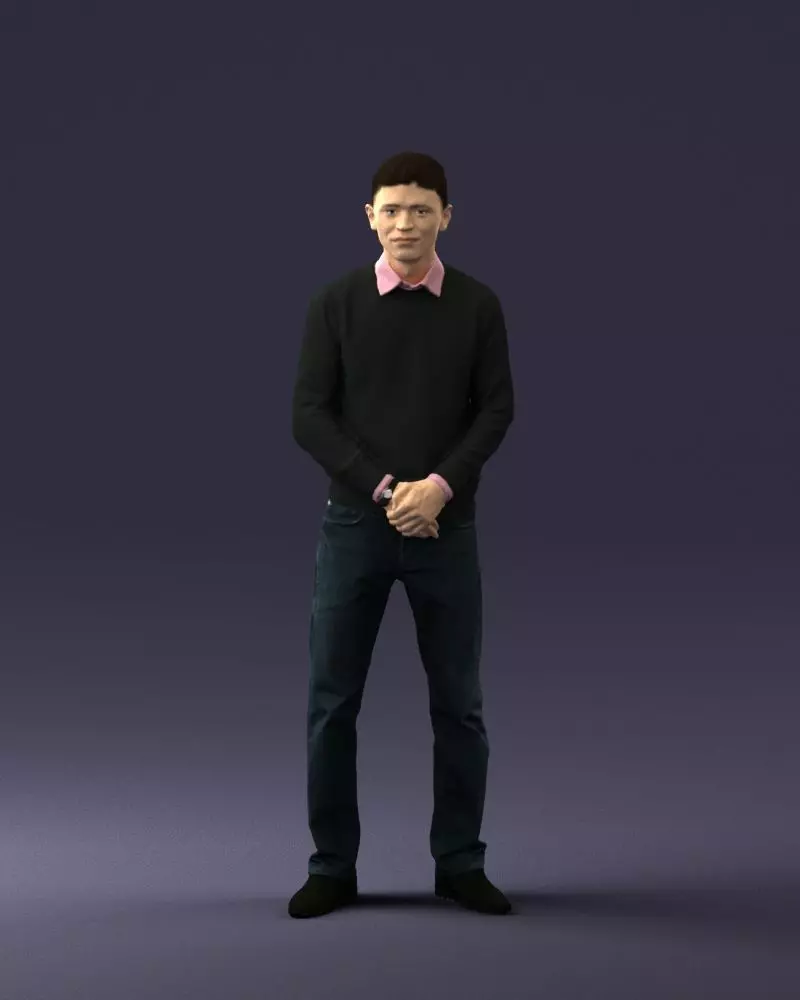 Boy in pink shirt 0504 3D model_0