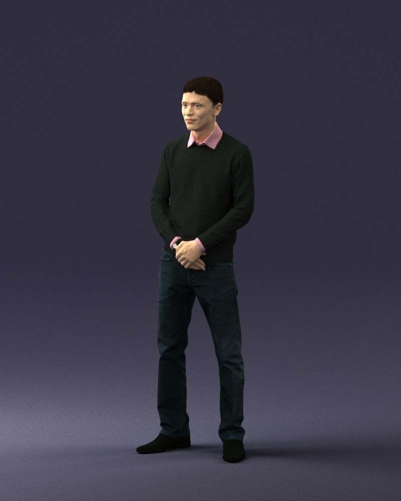 Boy in pink shirt 0504 3D model_3