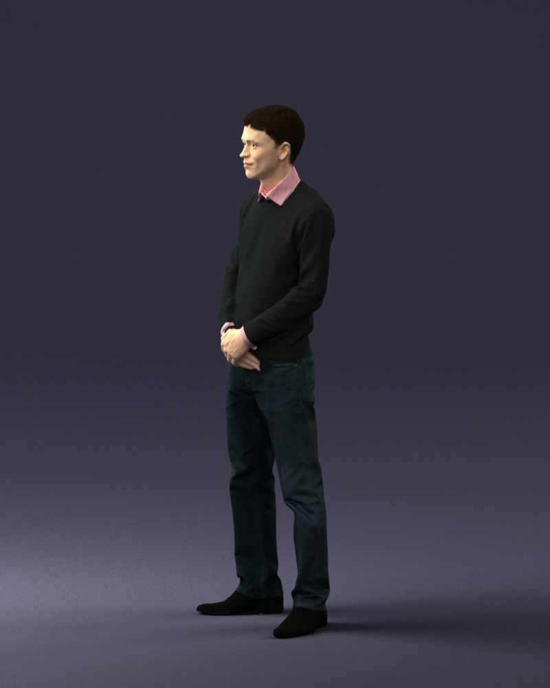 Boy in pink shirt 0504 3D model_6