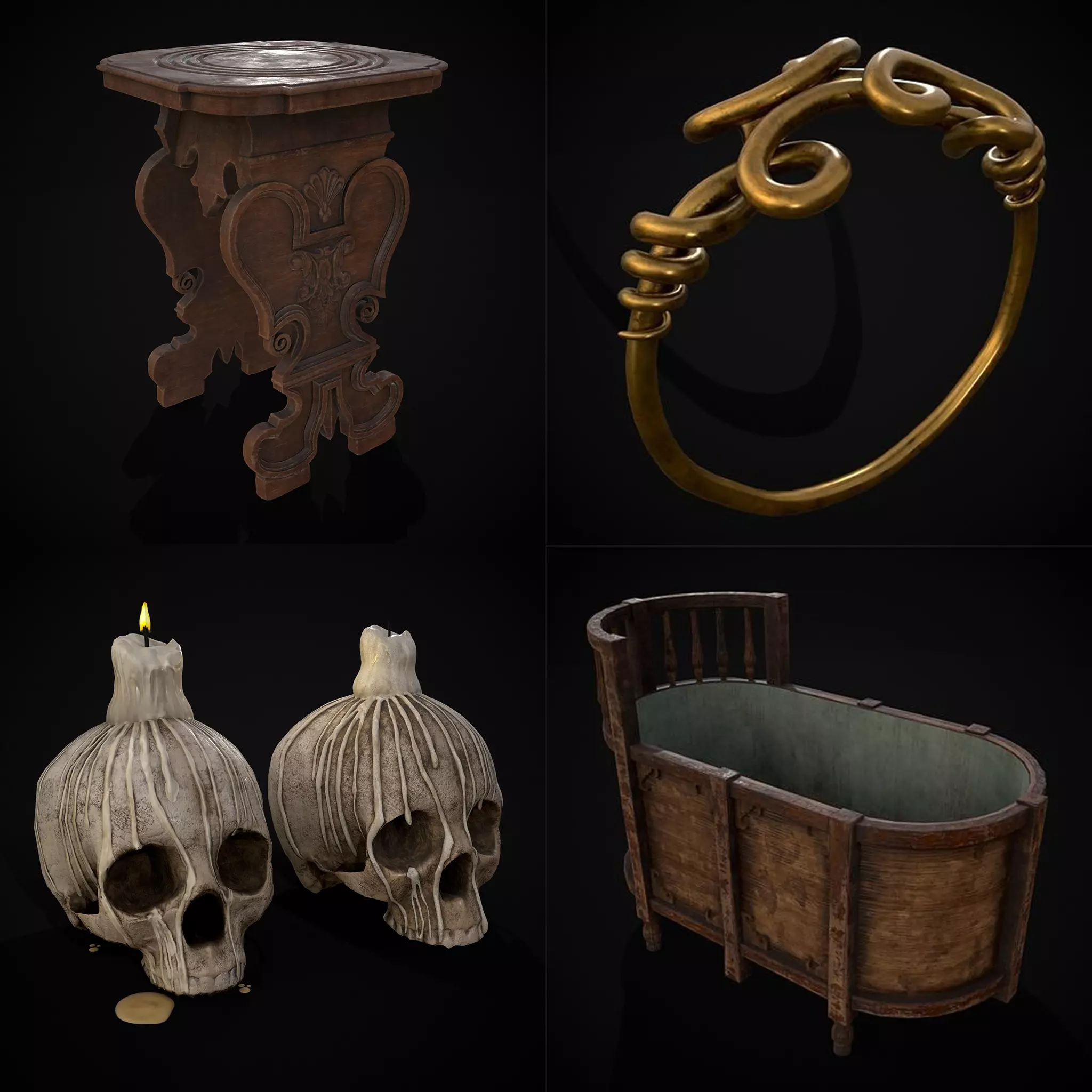 Medieval Prop Mix Twenty Five 3D Model Collection_0