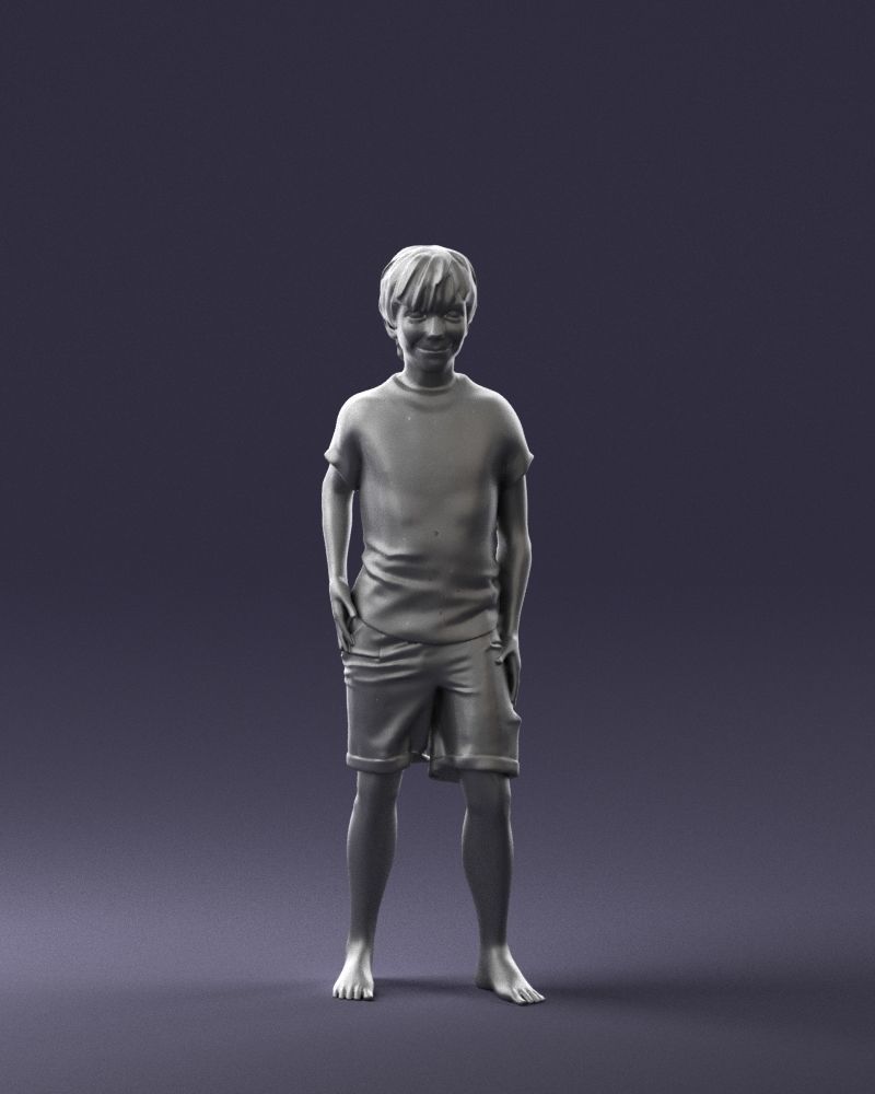 Boy in pose 0243 3D print ready 3D print model_4