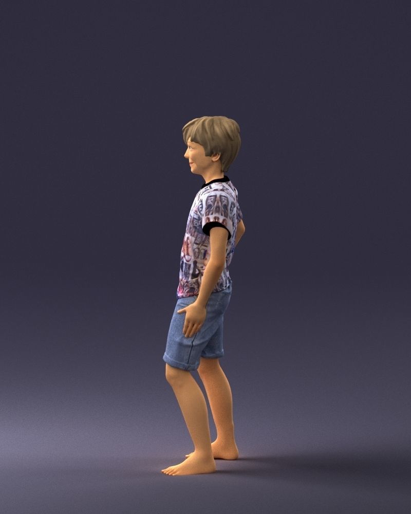 Boy in pose 0243 3D print ready 3D print model_24