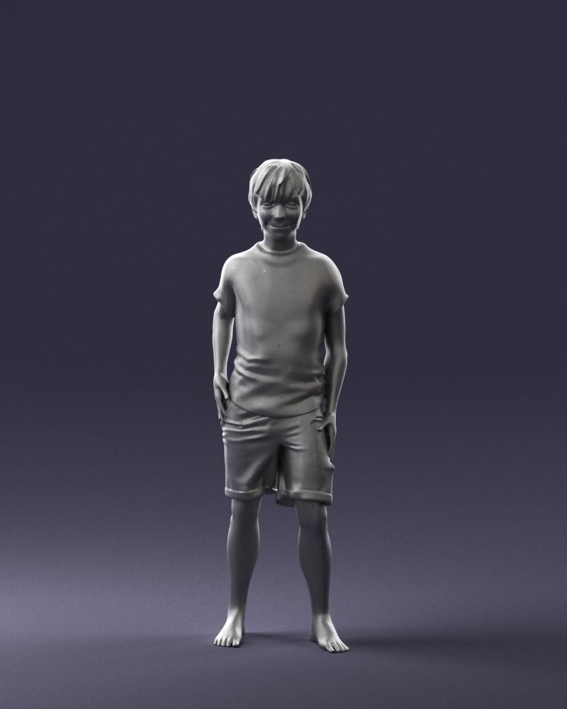 Boy in pose 0243 3D print ready 3D print model_1