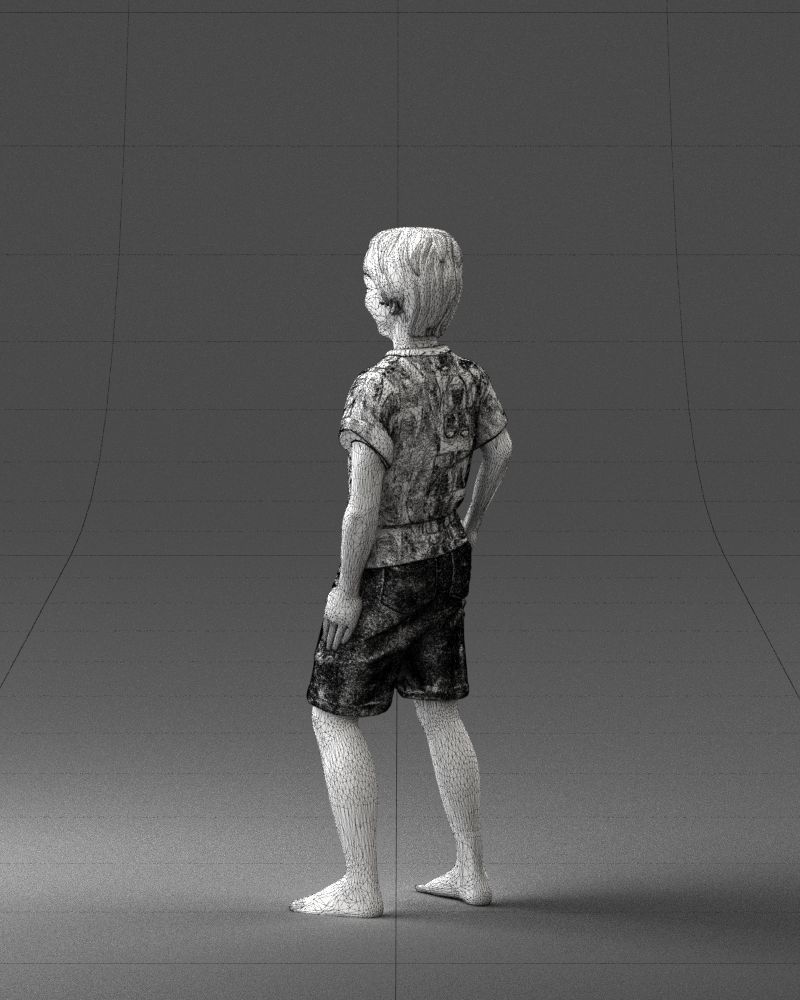 Boy in pose 0243 3D print ready 3D print model_23