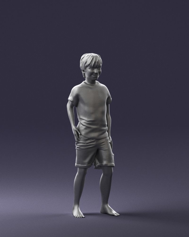 Boy in pose 0243 3D print ready 3D print model_7