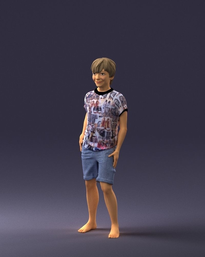 Boy in pose 0243 3D print ready 3D print model_30