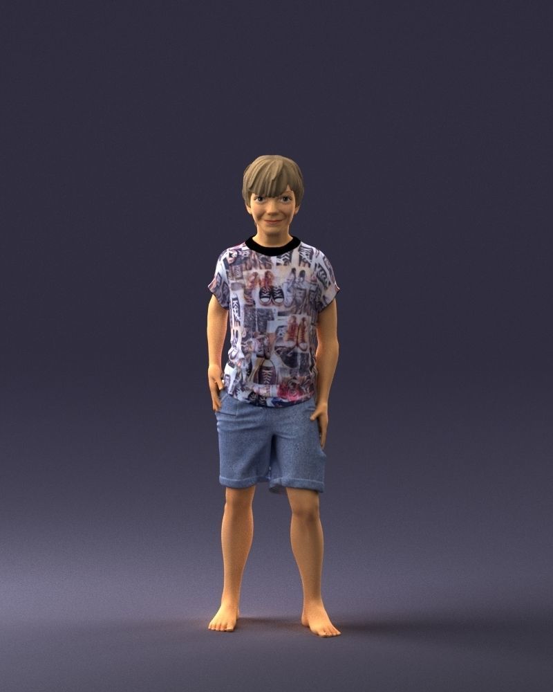 Boy in pose 0243 3D print ready 3D print model_36