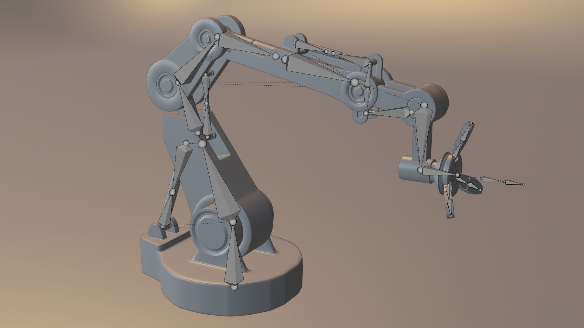 Robotic Arm 3D model_8