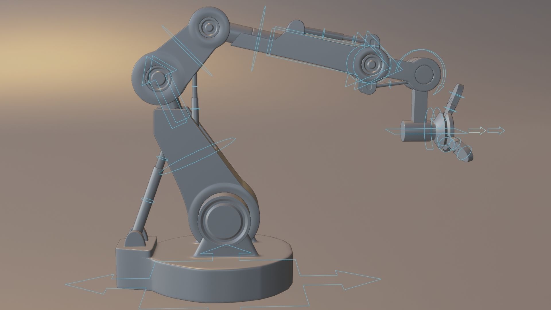 Robotic Arm 3D model_9