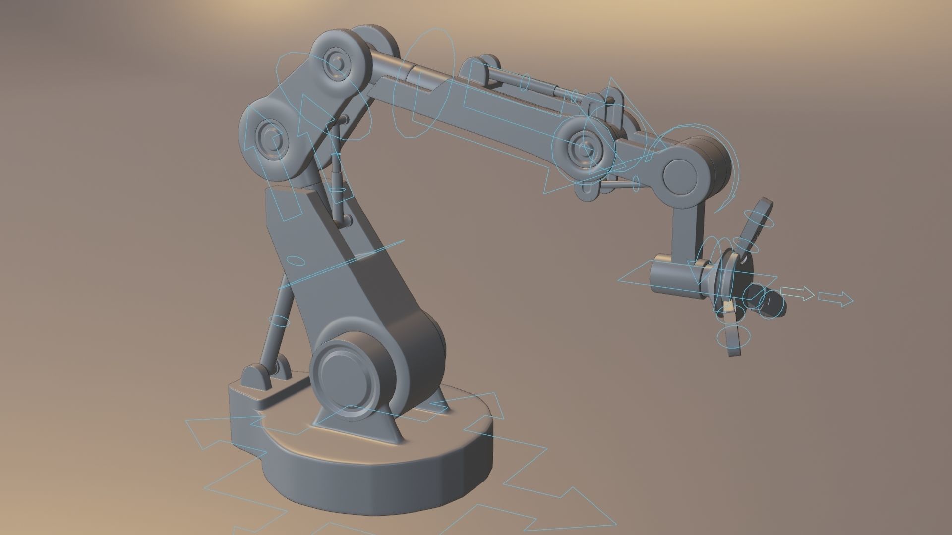 Robotic Arm 3D model_7