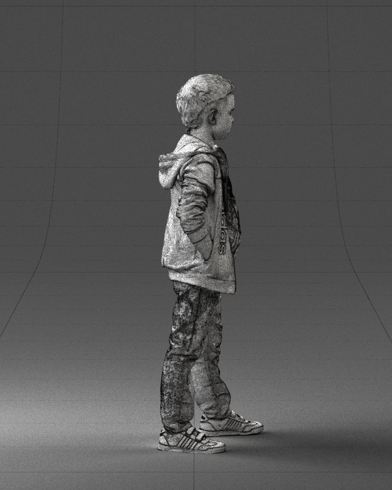 Boy in the blue jacket 0265 3D model_14