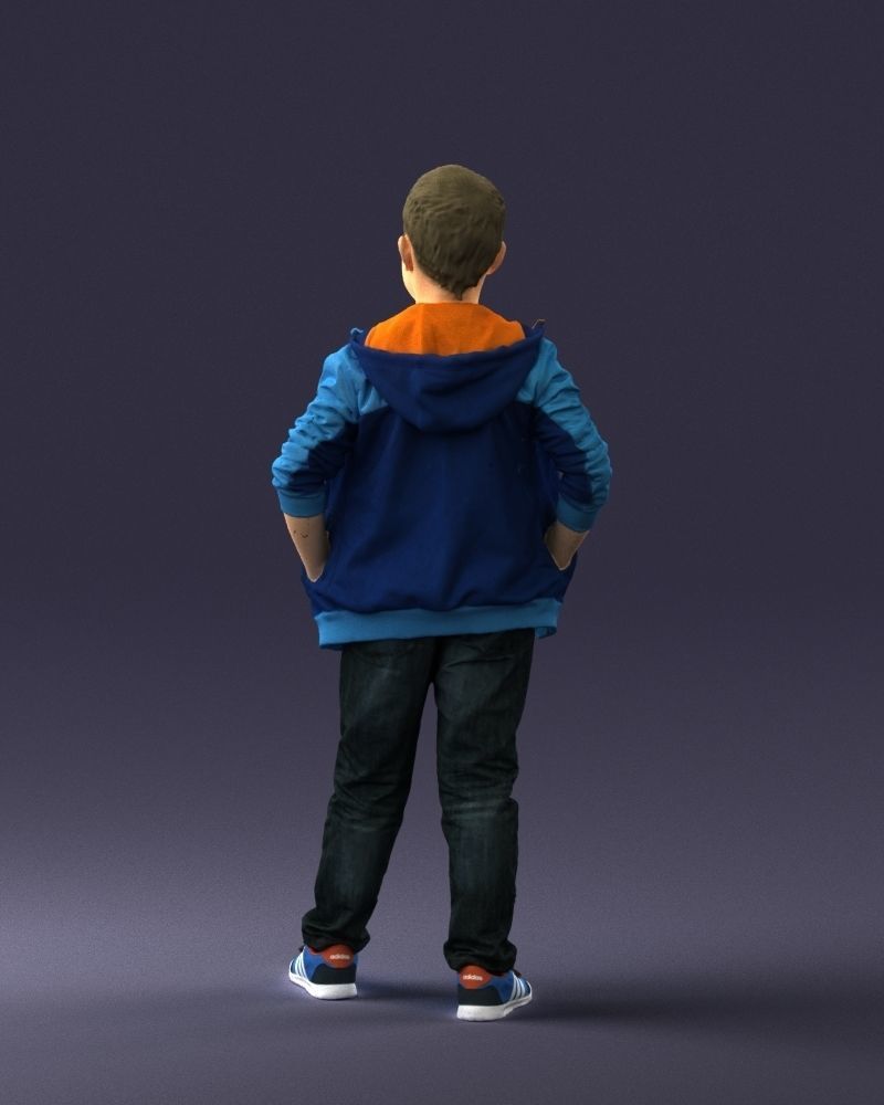 Boy in the blue jacket 0265 3D model_18