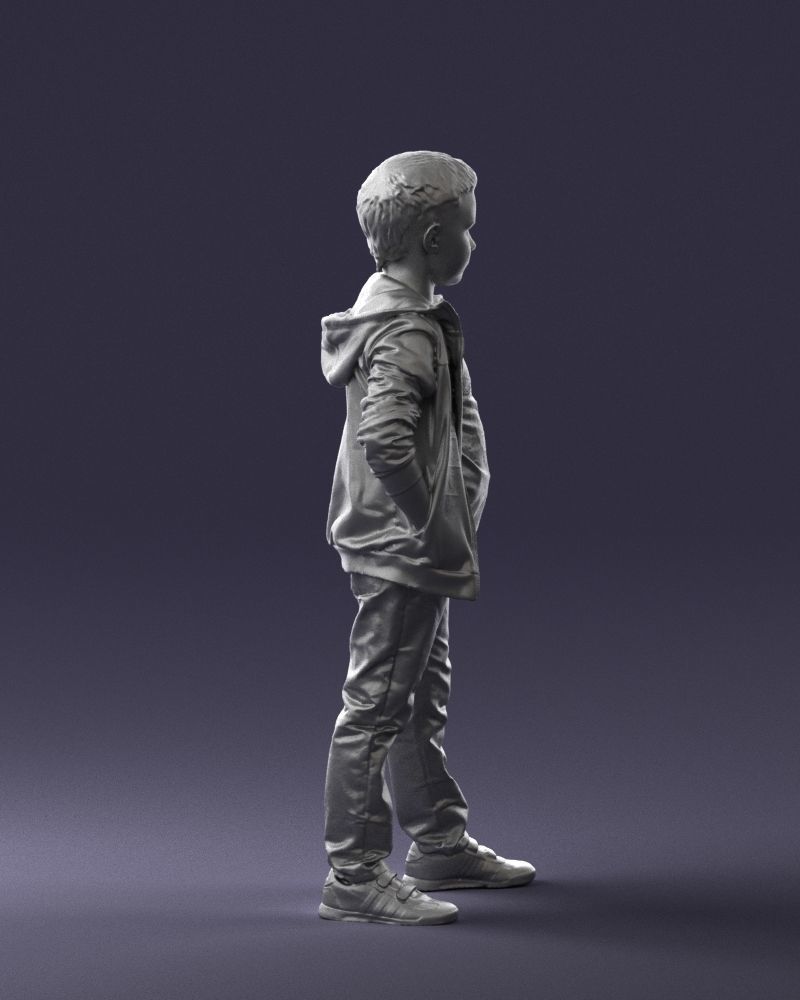 Boy in the blue jacket 0265 3D model_13