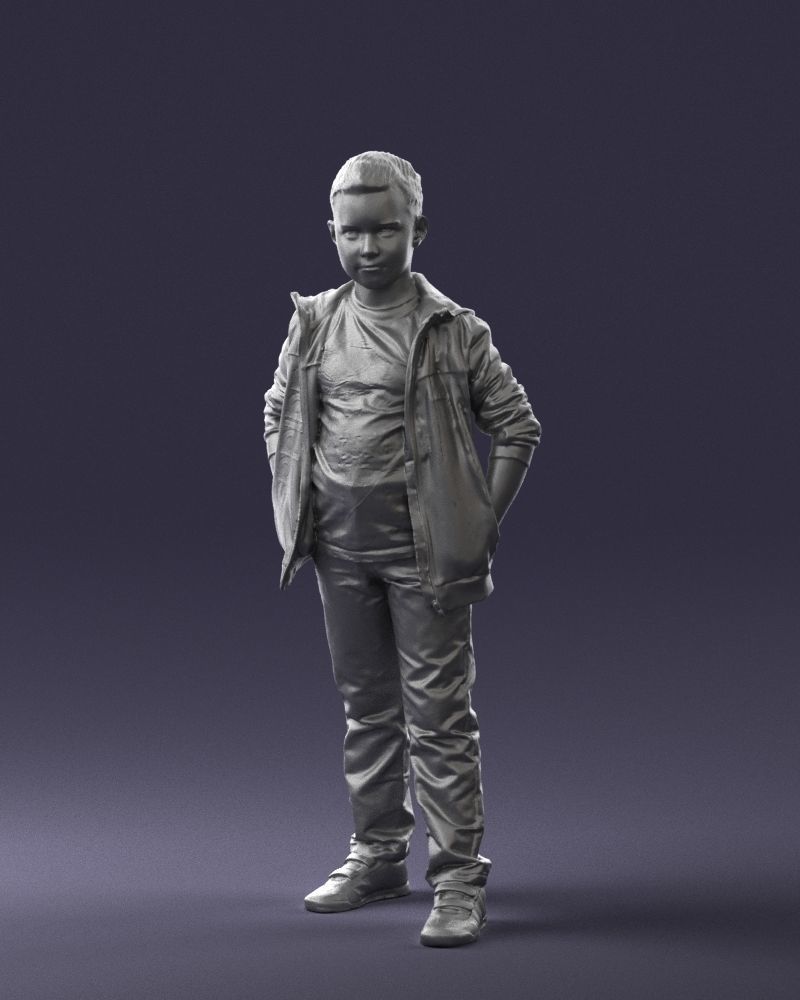 Boy in the blue jacket 0265 3D model_31