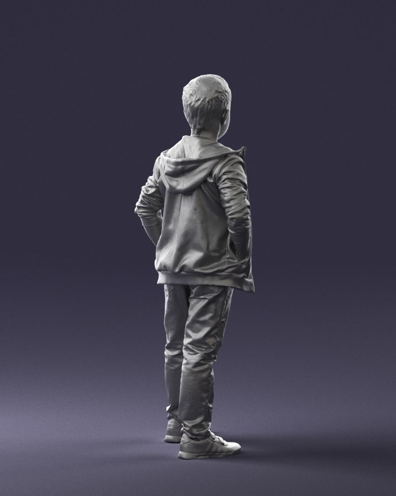Boy in the blue jacket 0265 3D model_16
