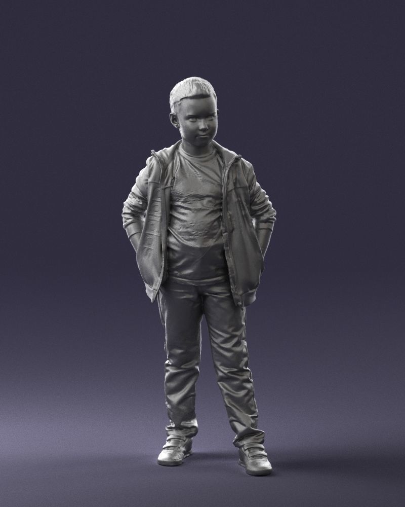 Boy in the blue jacket 0265 3D model_37