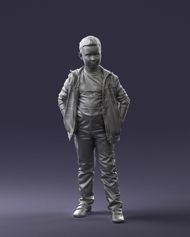Boy in the blue jacket 0265 3D model_34