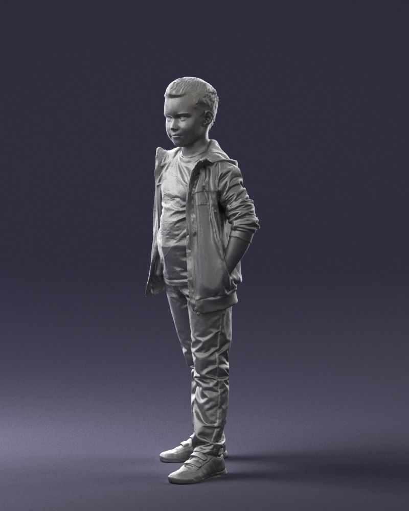 Boy in the blue jacket 0265 3D model_28
