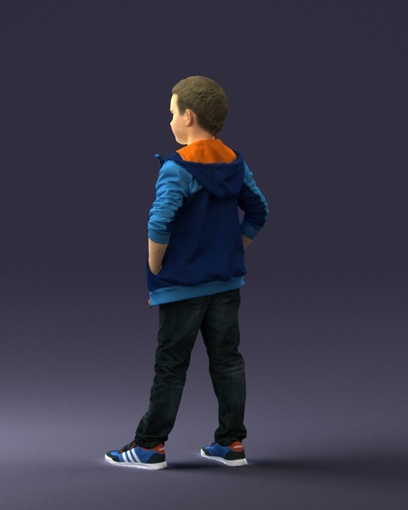 Boy in the blue jacket 0265 3D model_21