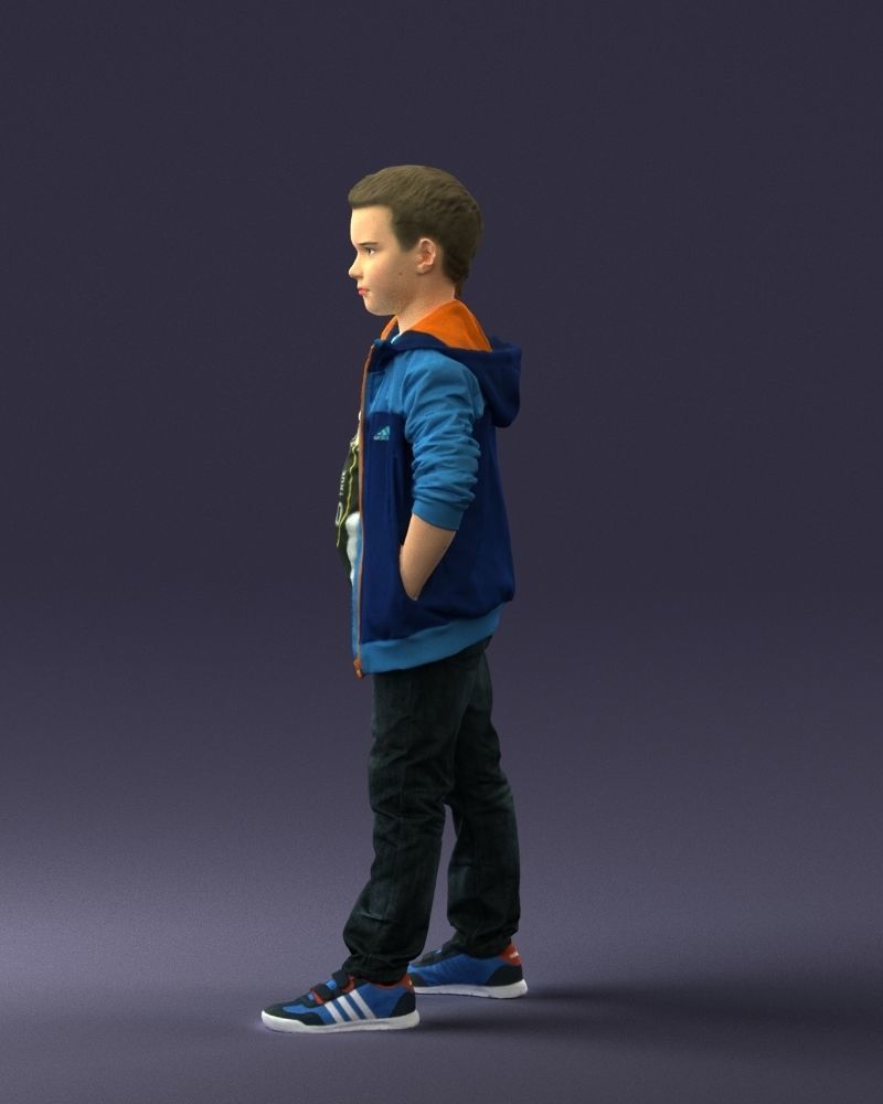 Boy in the blue jacket 0265 3D model_24