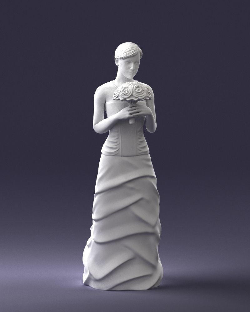 000037 Bride 1009 3D model_4
