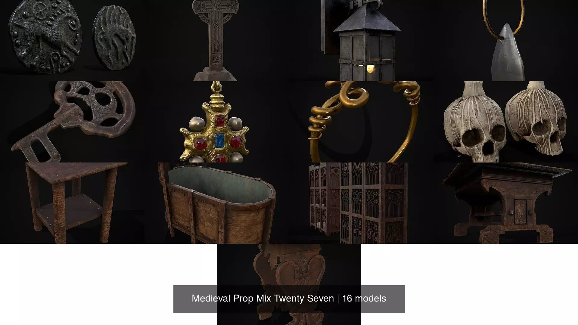 Medieval Prop Mix Twenty Seven 3D Model Collection_17